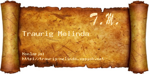 Traurig Melinda névjegykártya