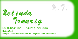 melinda traurig business card